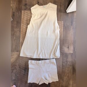 Free People Miranda Sweater Set in Ivory Two Piece Set